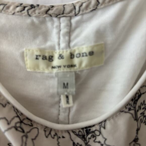 Rag & Bone Silk Tank Top Floral Printed Medium Pull On Tunic Boho Summer Dressy - Picture 3 of 7